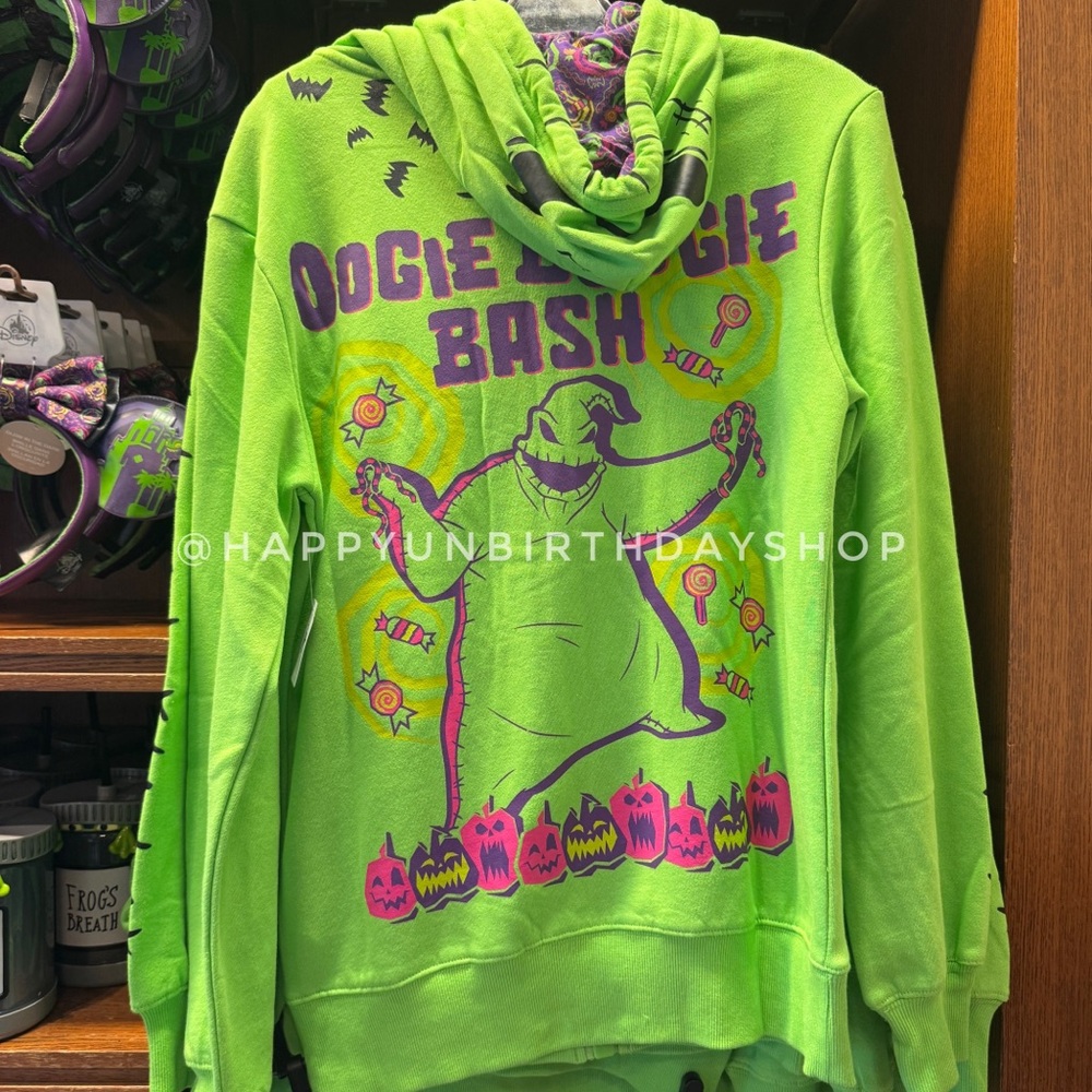 Disney Parks California Adventure Oogie Boogie Bash 2025 Zip Up Hoodie - Picture 1 of 2